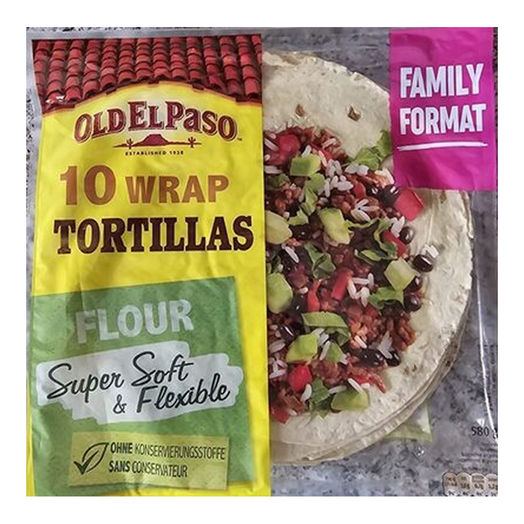 Old El Paso Wrap Tortillas Family 10x58g