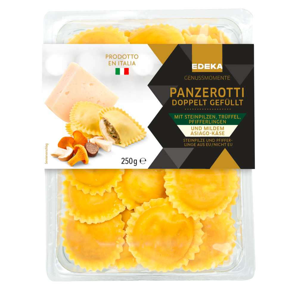 EDEKA Genussmomente Panzerotti doppelt gefüllt mit Steinpilzen, Trüffel, Pfifferlingen 250g
