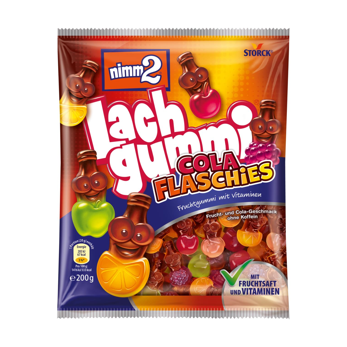 Nimm2 Lachgummi Cola Flaschies 200g