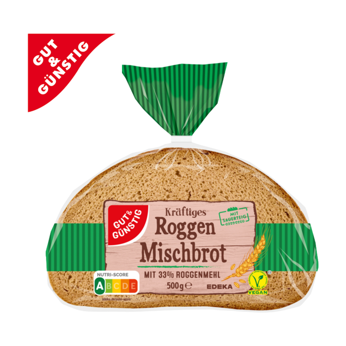GUT&GÜNSTIG Kräftiges Roggenmischbrot 500g