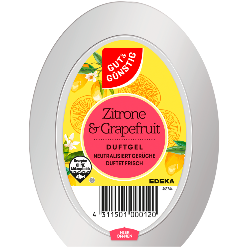 GUT&GÜNSTIG Duftgel Zitrone&Grapefruit 150g