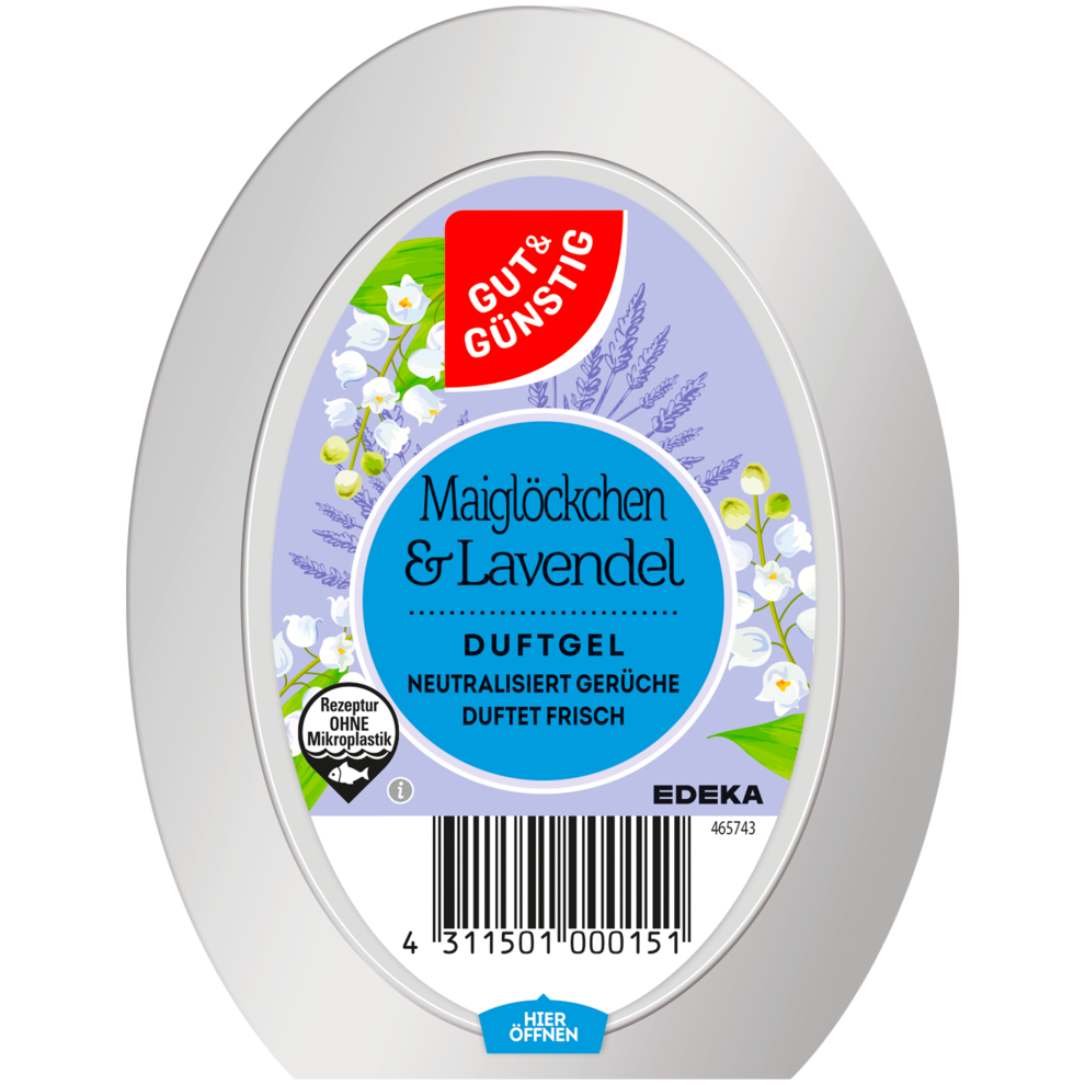GUT&GÜNSTIG Duftgel Maiglöckchen&Lavendel 150g