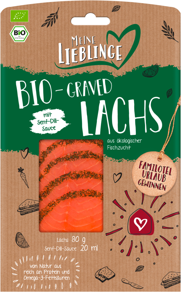 Bio Mein Lieblings Graved Lachs 80g+Sauce 20ml