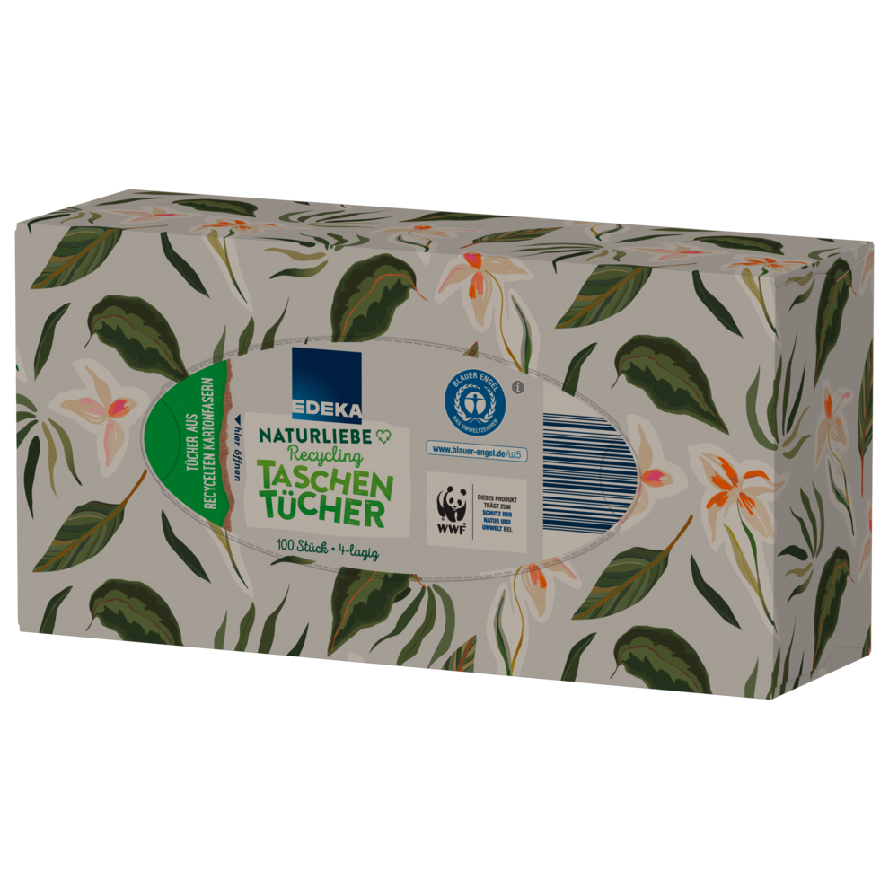 EDEKA Recycling Taschentücher Box 4lagig 100ST