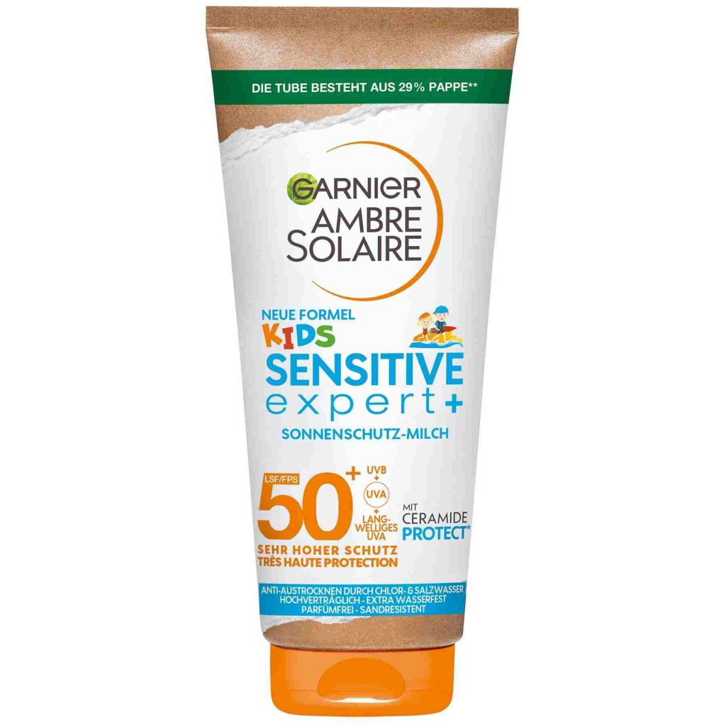 Garnier Ambre Solaire Sensitive Kids Sonnencreme LSF50+ 175ml
