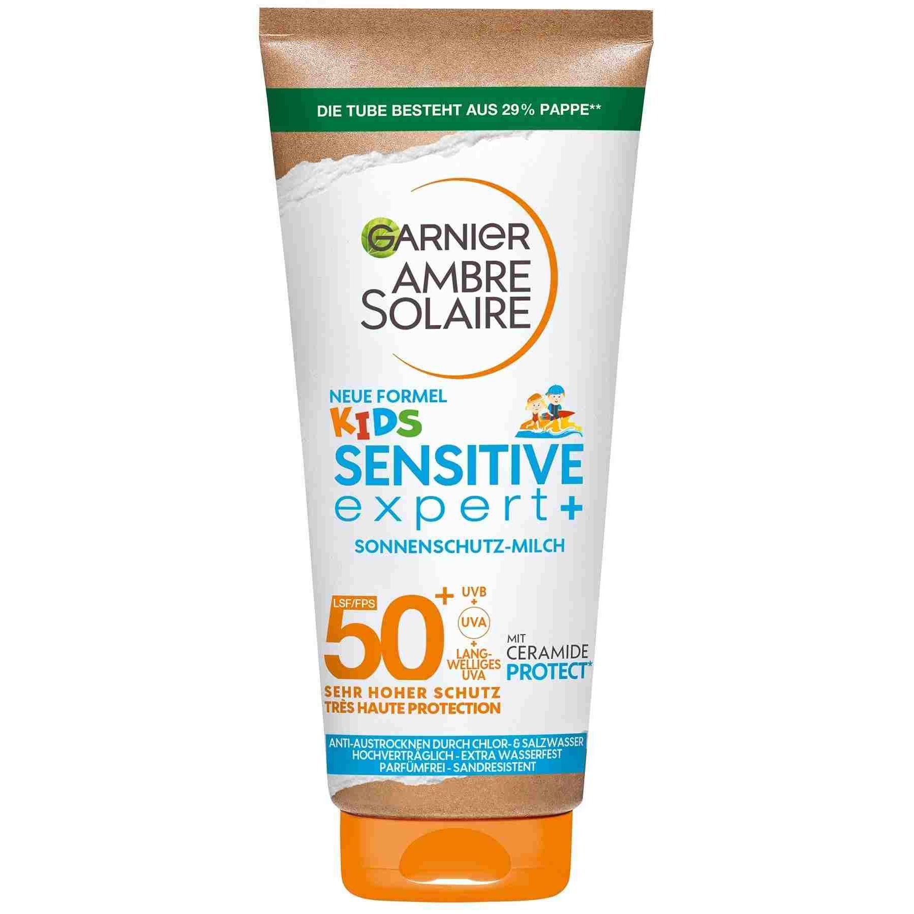 Garnier Ambre Solaire Sensitive Kids Sonnencreme LSF50+ 175ml