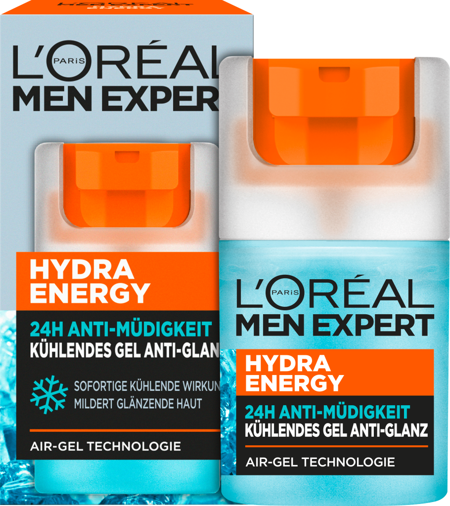 Loreal Men Hydra Energy kühlendes Feuchtigkeitsgel Gesicht 50ml