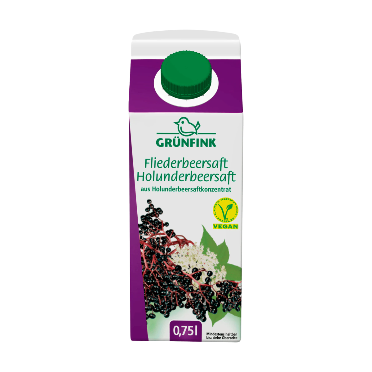 Grünfink Holunderbeersaft 0,75l EW