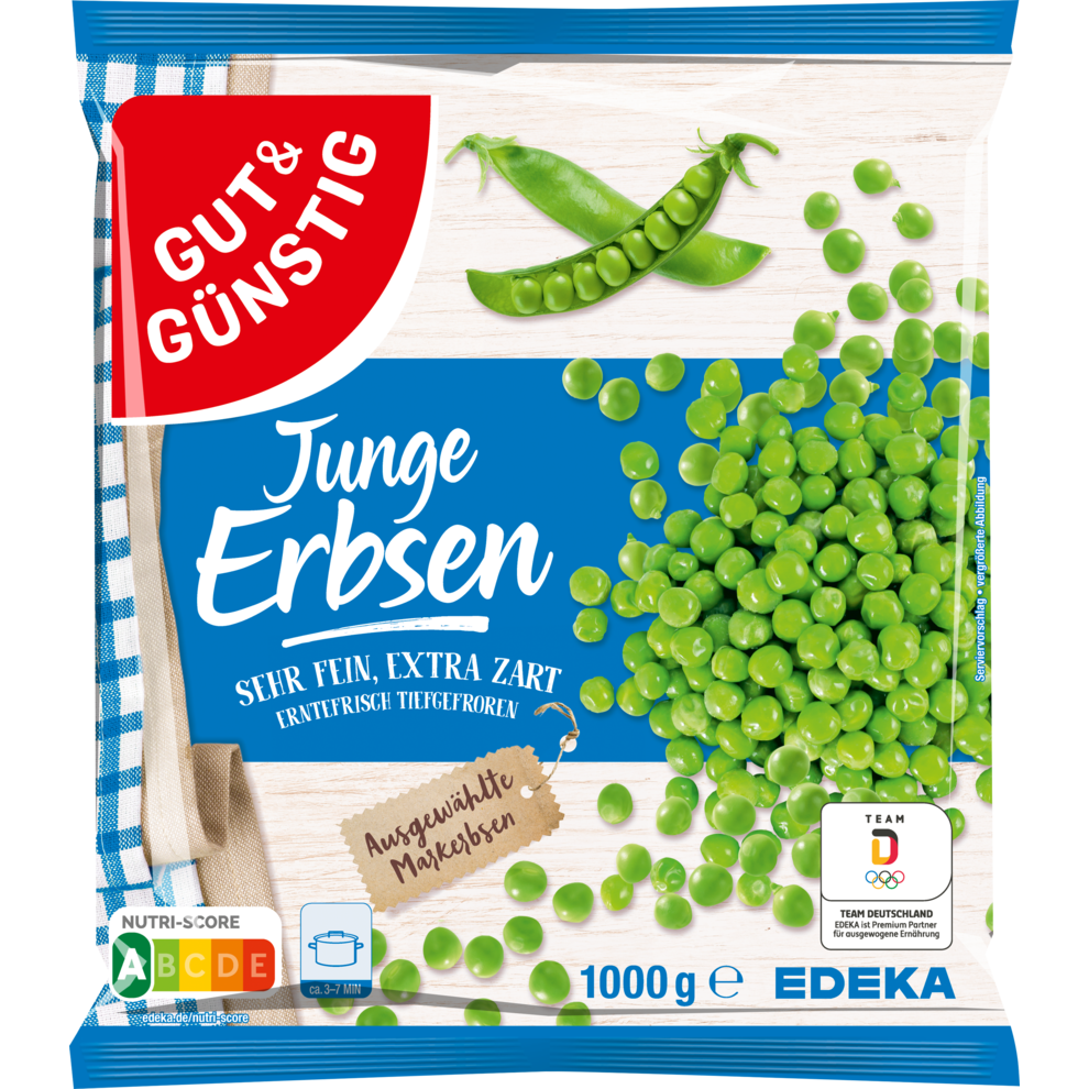 GUT&GÜNSTIG Молодой горох 1000g