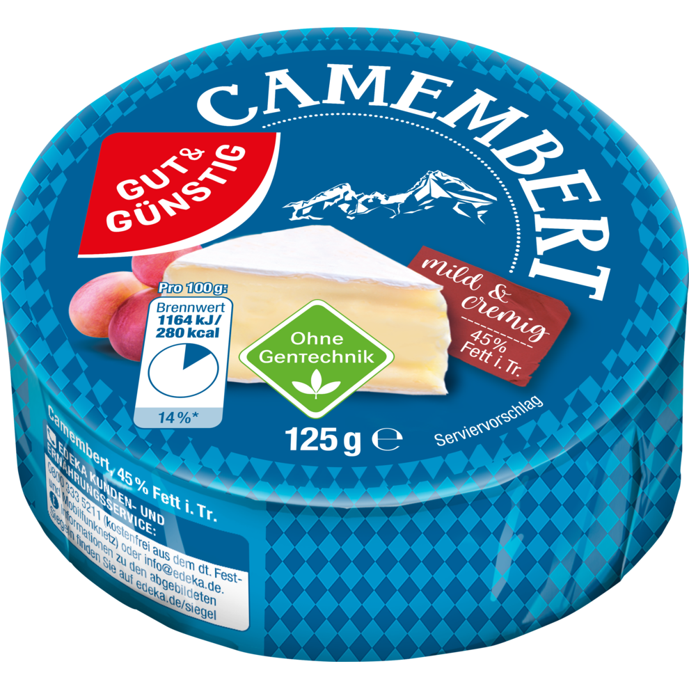 GUT&GÜNSTIG Camembert 45% 125g VLOG