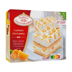 Coppenrath&Wiese Cafeteria fein&sahnig Käse-Sahne-Mandarinen Blechkuchen 560g