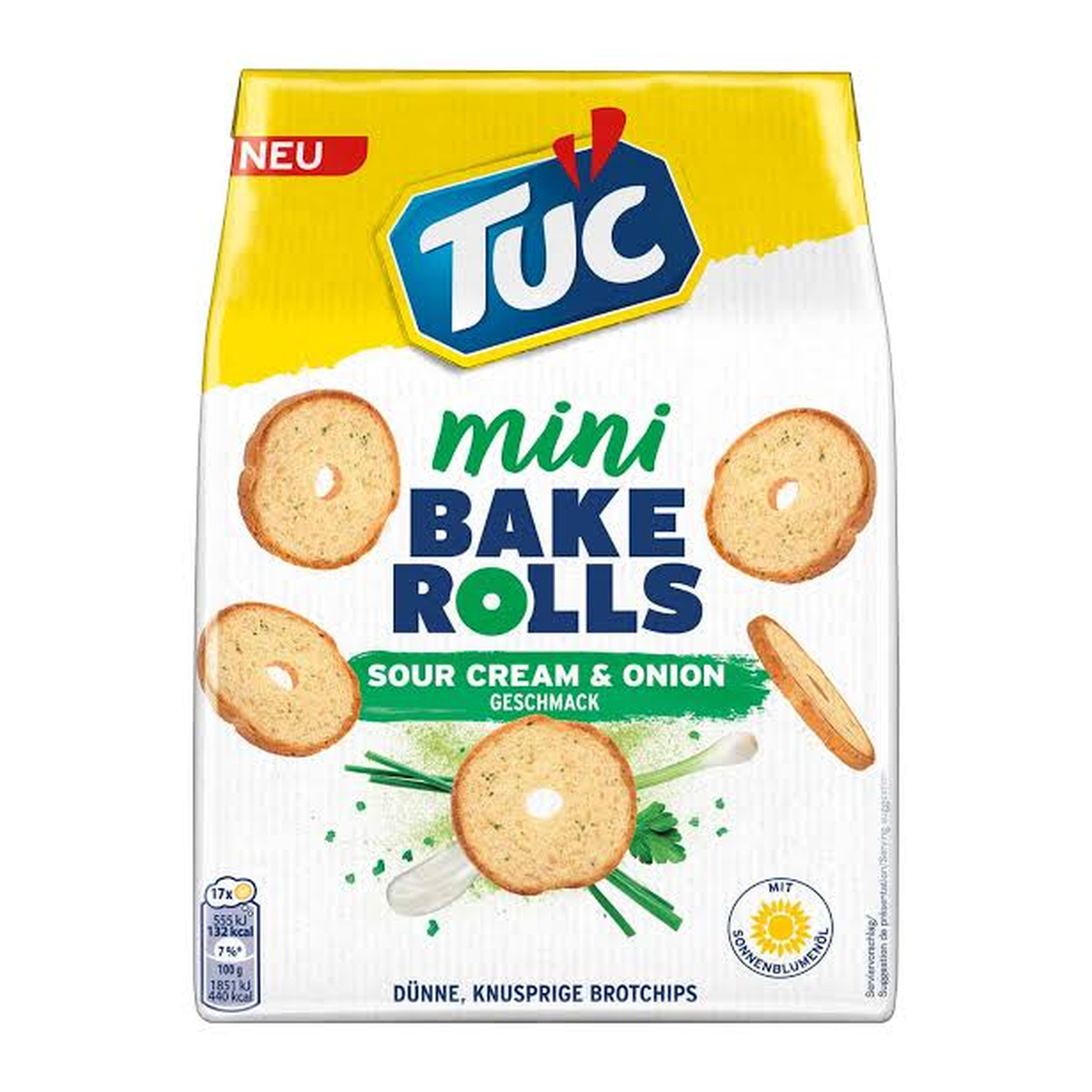 Tuc Mini Bake Rolls Sour Creme&Onion 150g