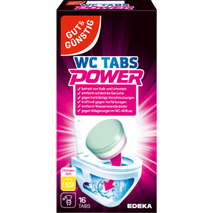 GUT&GÜNSTIG WC-Reiniger Tabs Lemon 16x25g