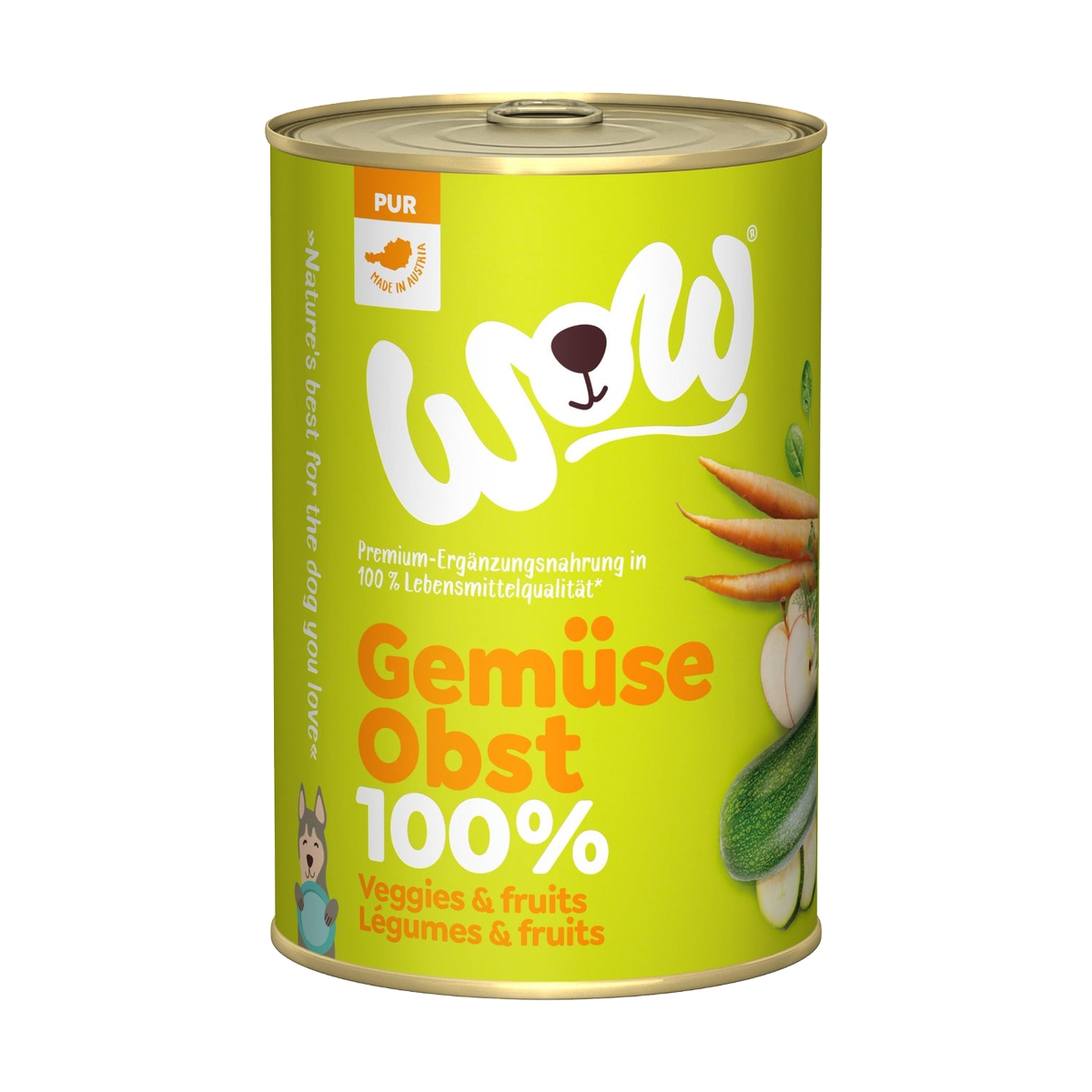WOW Pur 100% Gemüse&Obst 400g