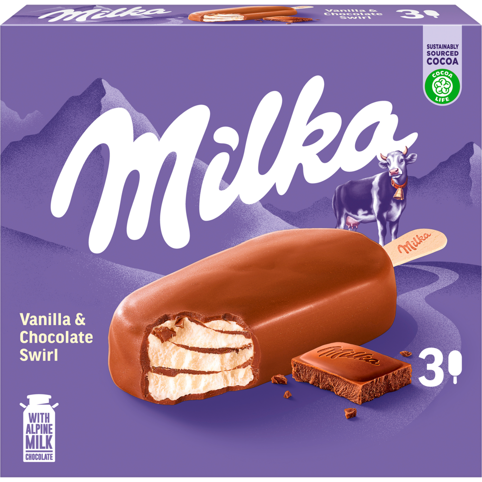Milka Vanilla&Chocolate Swirl 3x90ml