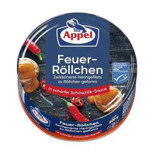 MSC Appel Feuer Röllchen a.Heringsfilet in scharfer Schaschlik Sauce 200g