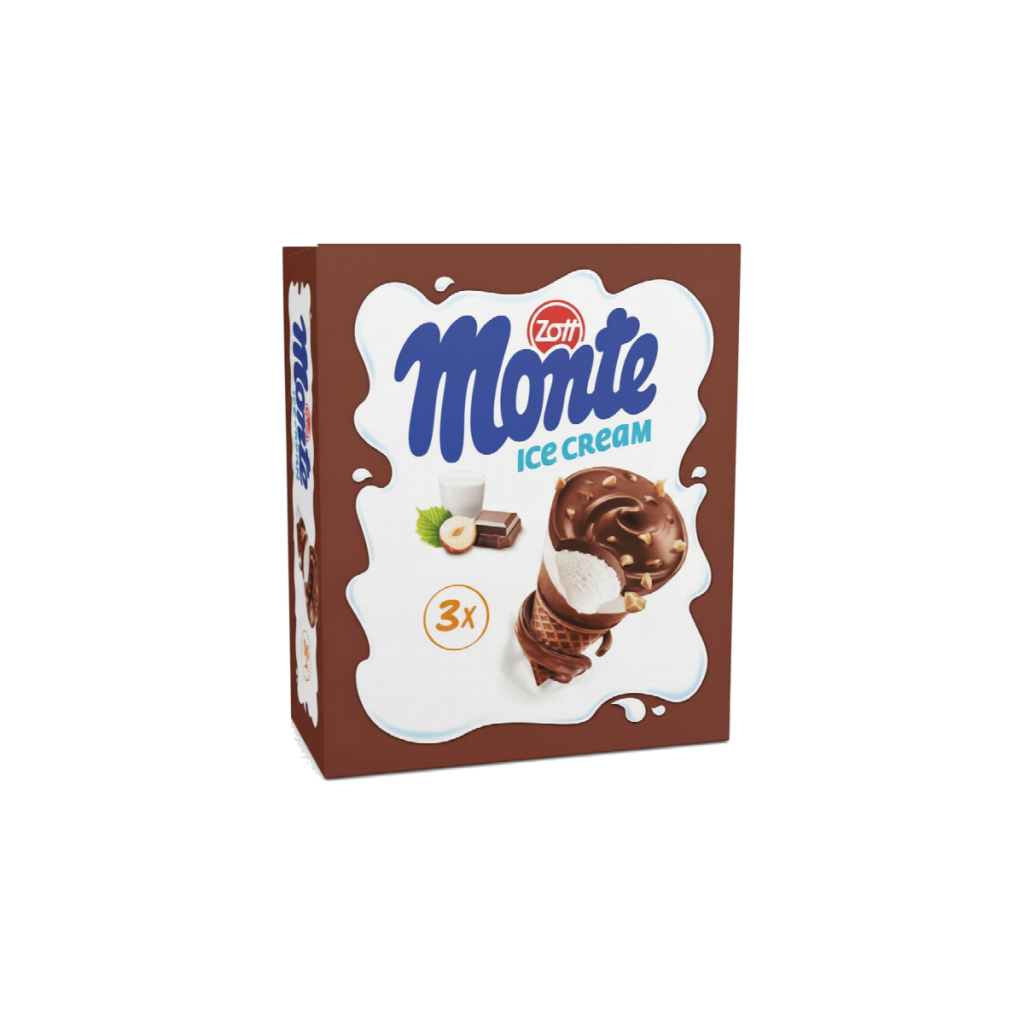 Zott Monte Milcheis Cone 4x120ml