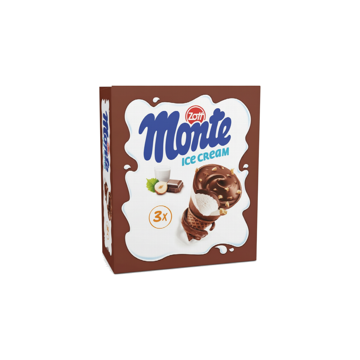 Zott Monte Milcheis Cone 4x120ml