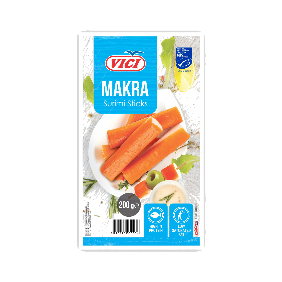 MSC Vici Surimi Sticks 200g