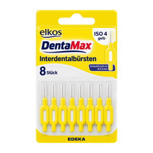 EDEKA elkos DentaMax Interdentalbürsten ISO4 gelb 8ST