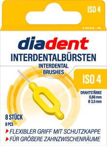 Diadent Interdentalbürsten ISO4 gelb 8ST