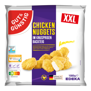 GUT&GÜNSTIG Chicken Nuggets im Backteig 1kg VLOG QS ITW