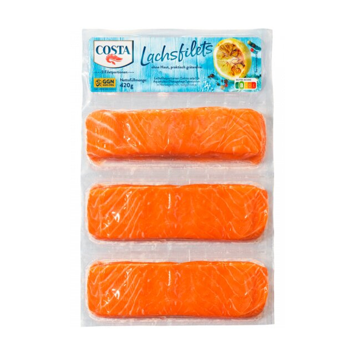 Costa Lachsfilets 3x140g
