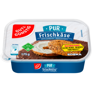 GUT&GÜNSTIG Frischkäse Natur 66% Kleiner Kauf 175g VLOG