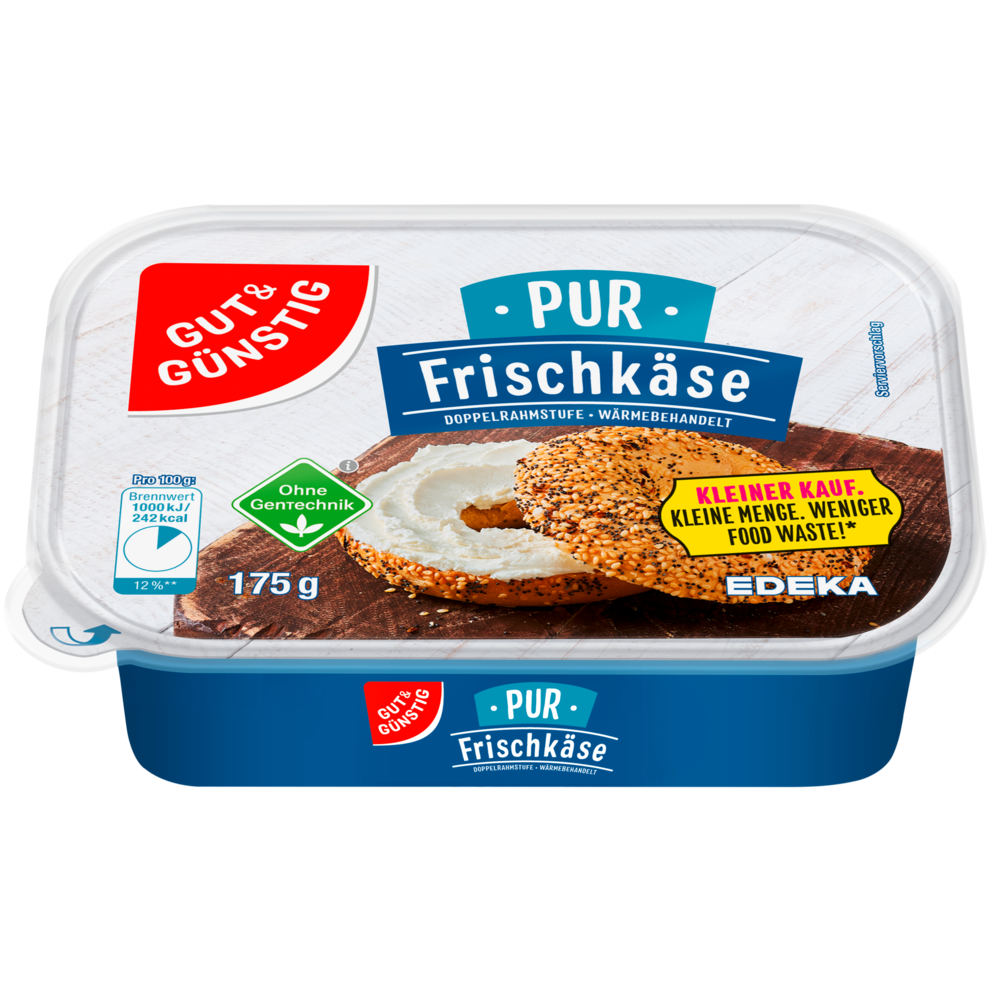 GUT&GÜNSTIG Frischkäse Natur 66% Kleiner Kauf 175g VLOG