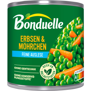 Bonduelle Erbsen mit Möhrchen feine Auslese 400g