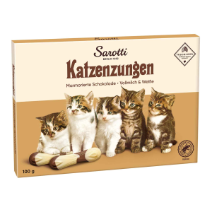 Sarotti Katzenzungen marmoriert Vollmilch & Weiße 100g