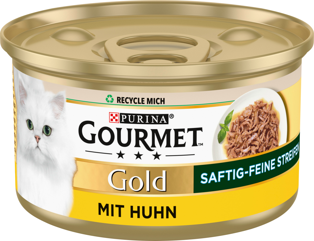 Gourmet Gold saftig-feine Streifen mit Huhn 85g