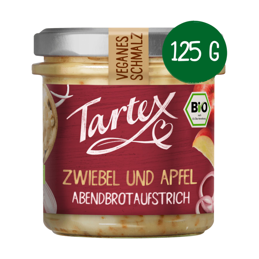 Bio Tartex Veganes Schmalz Zwiebel und Apfel 125g