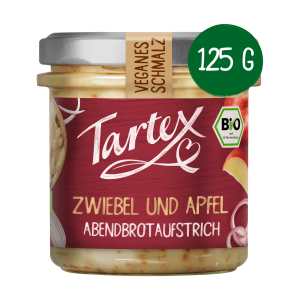 Bio Tartex Veganes Schmalz Zwiebel und Apfel 125g