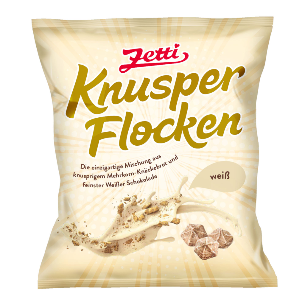 Zetti Knusperflocken weiße Schokolade 120g