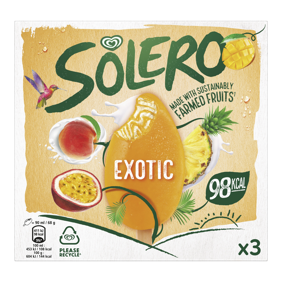 Langnese Solero Exotic 3ST 270ml