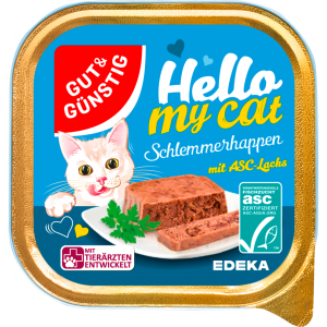 ASC GUT&GÜNSTIG Schlemmerhappen mit Lachs 100g