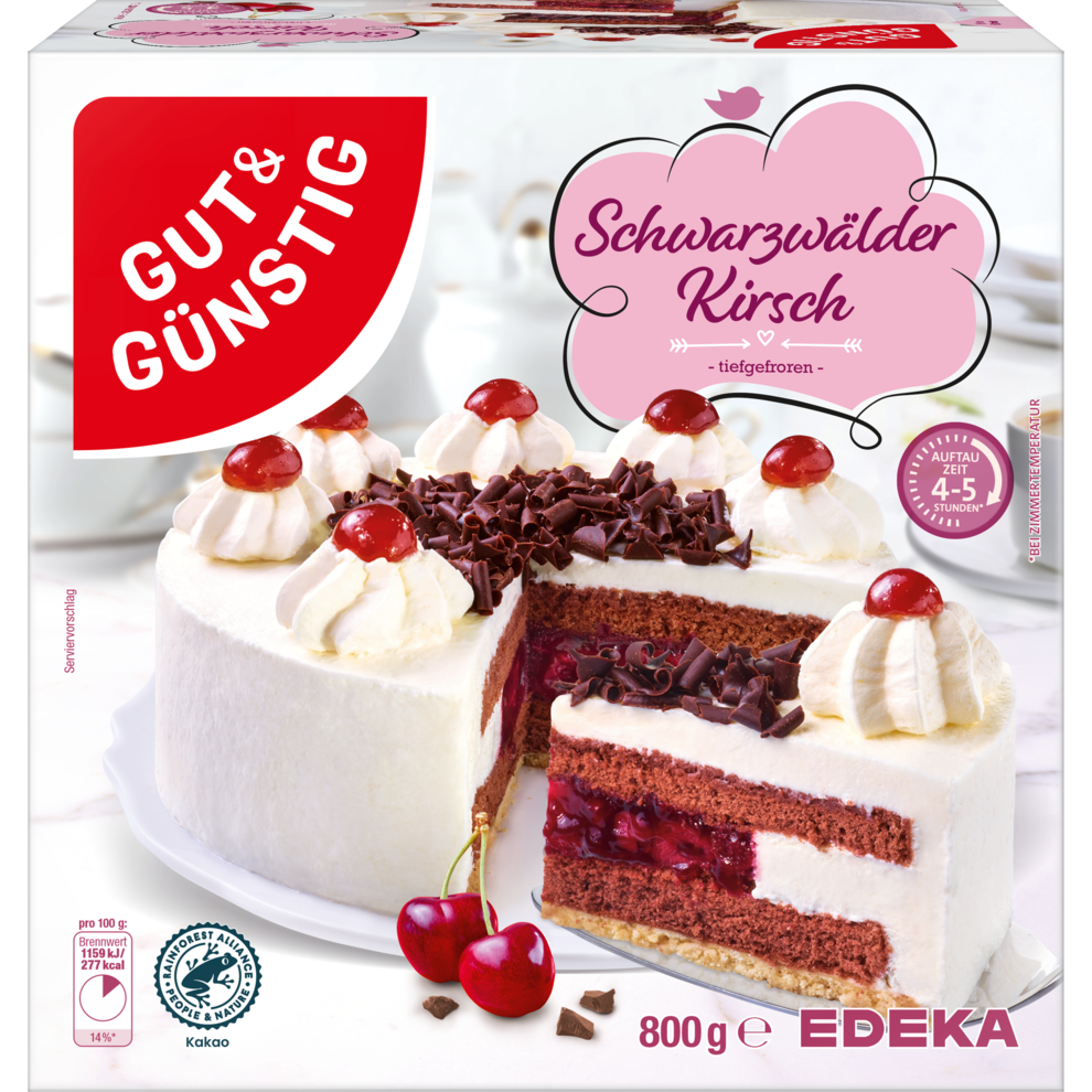 GUT&GÜNSTIG Schwarzwälder Kirsch Torte 800g