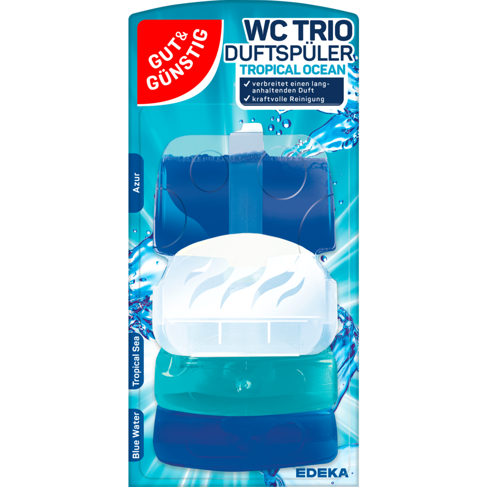 GUT&GÜNSTIG WC Duftspüler Ocean Mix 3x55ml