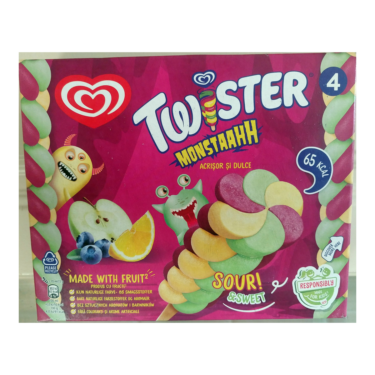Langnese Twister Monstaahh 4ST 280ml