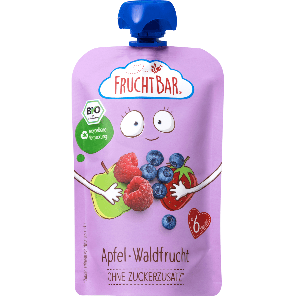 Bio Fruchtbar Fruchtpüree Apfel&Waldfrucht 100g