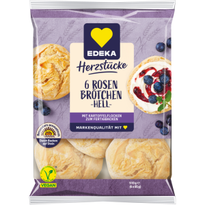 EDEKA Herzstücke Rosenbrötchen hell 6ST 510g
