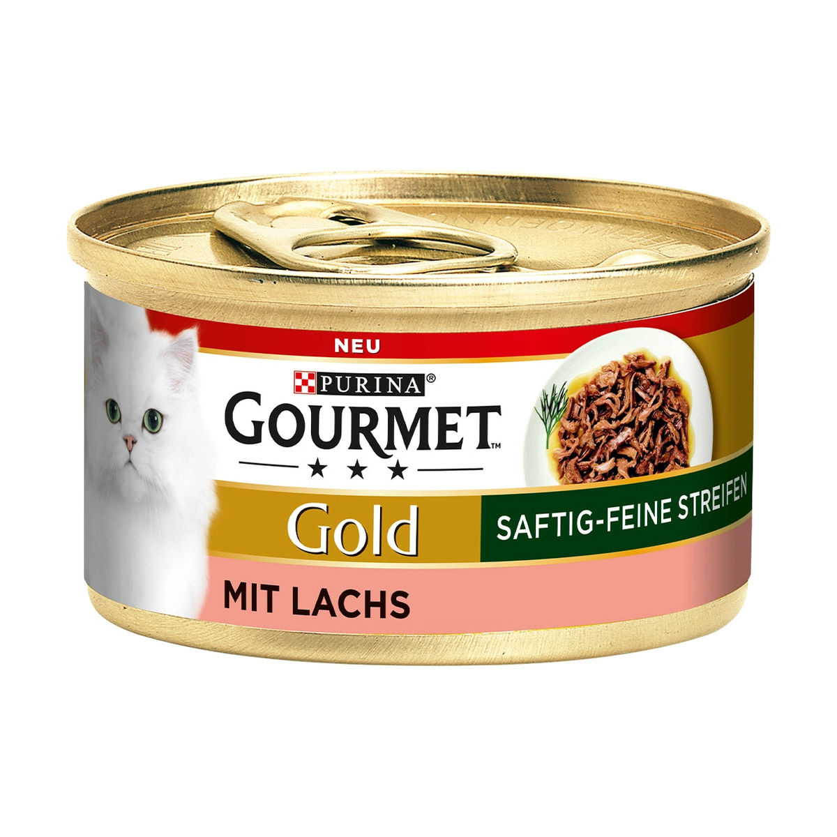 Gourmet Gold Saftig-feine Streifen mit Lachs 85g
