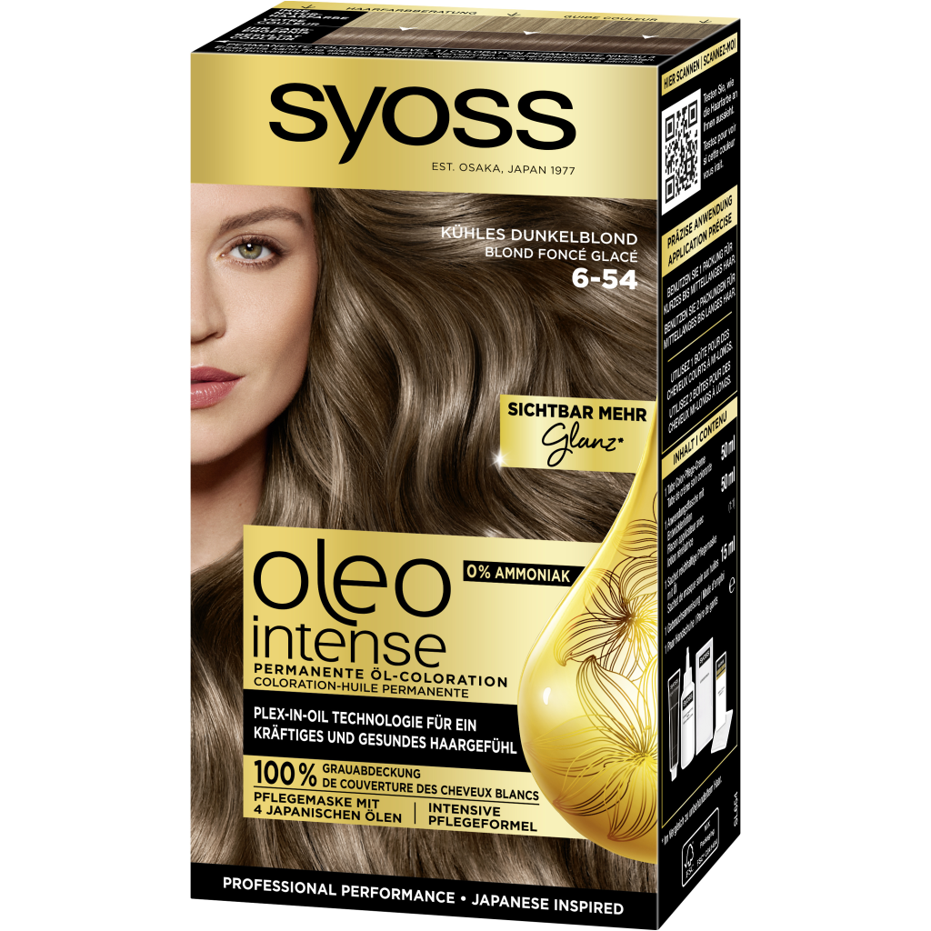 Syoss Oleo Intense Permanente Öl-Coloration 6-54 kühles dunkelblond