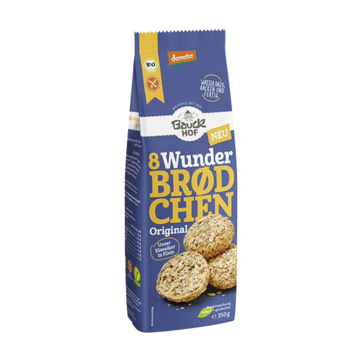 Demeter Bauck Mühle Wunderbrödchen Original 350g