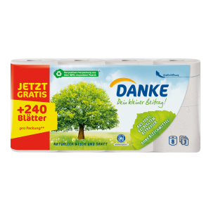 Danke Toilettenpapier 3-lagig 8x150BL