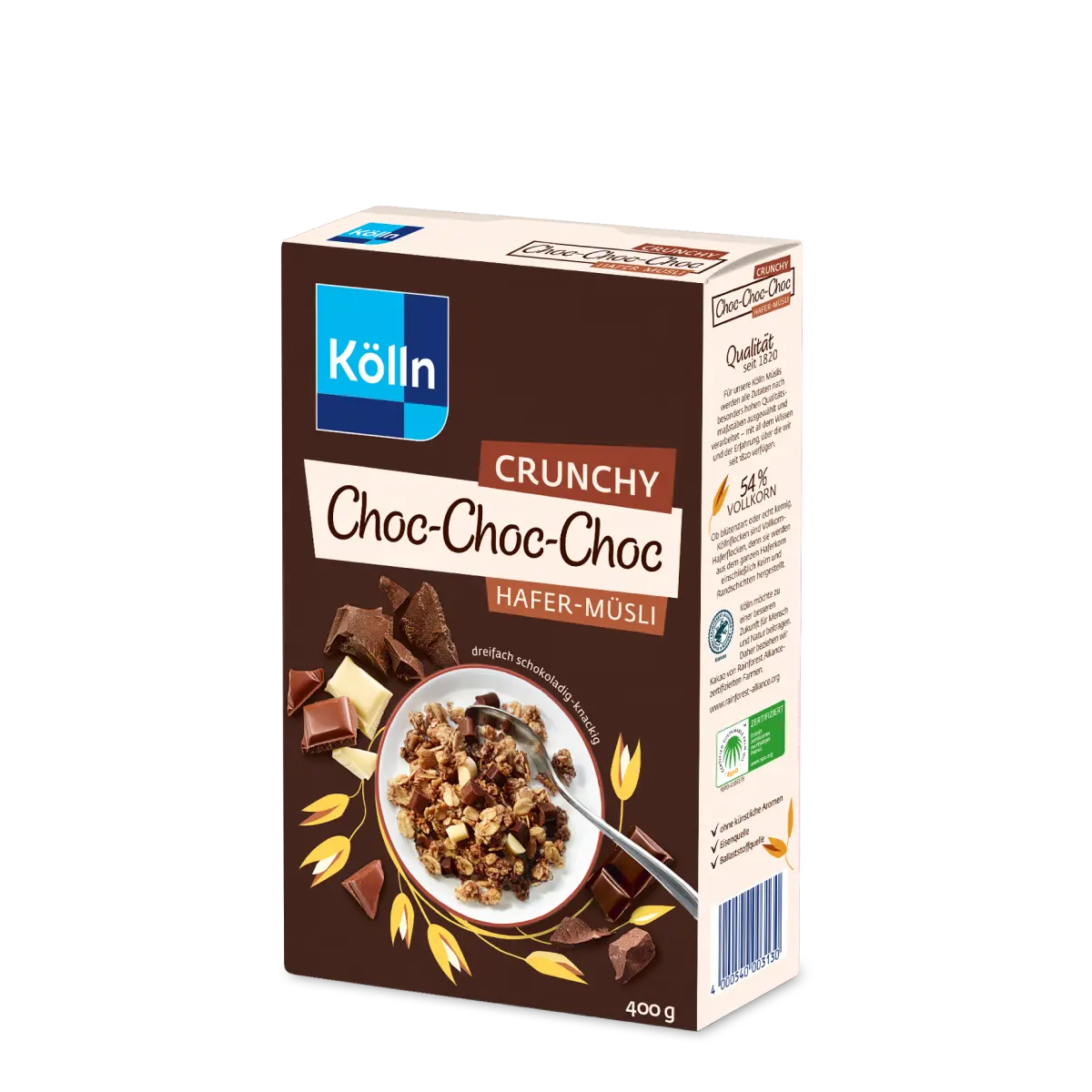 Kölln Crunchy Choc-Choc-Choc Hafer-Müsli 400g