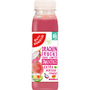 GUT&GÜNSTIG Smoothie Apfel Drachenfrucht Guave Limette 250ml DPG