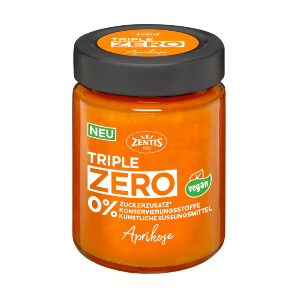 Zentis Тройной зеро фруктовая намазка абрикос 185g