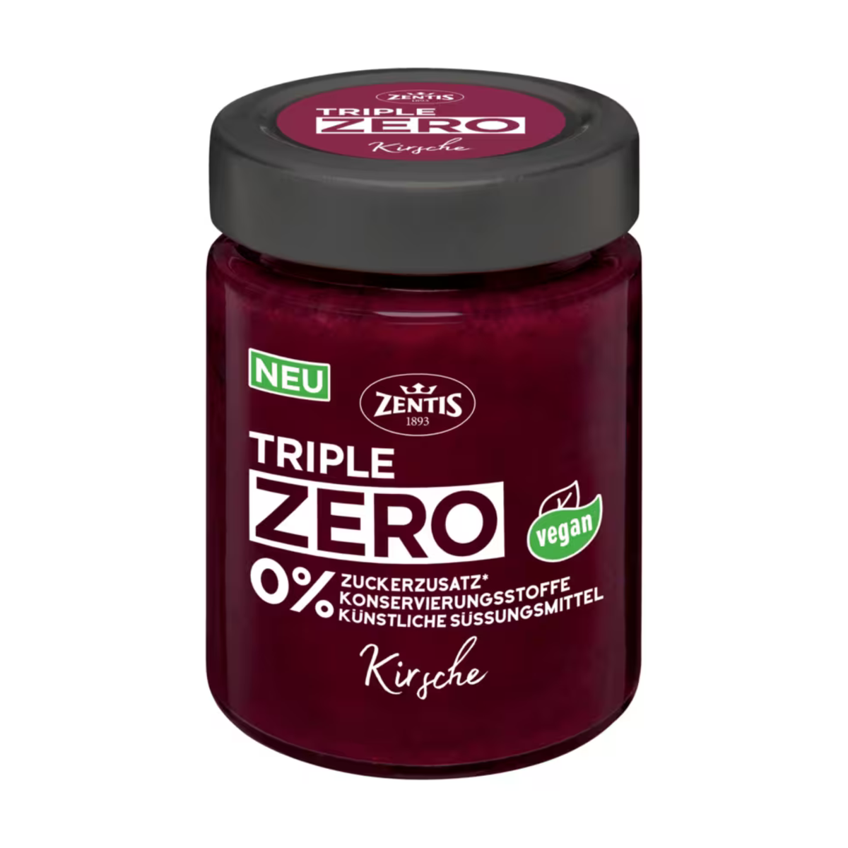 Zentis Тройной зеро фруктовая намазка вишня 185g